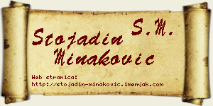 Stojadin Minaković vizit kartica